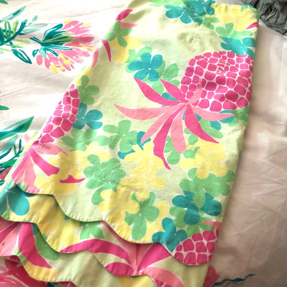 Vintage Lilly Pulitzer Scalloped Hem Skirt